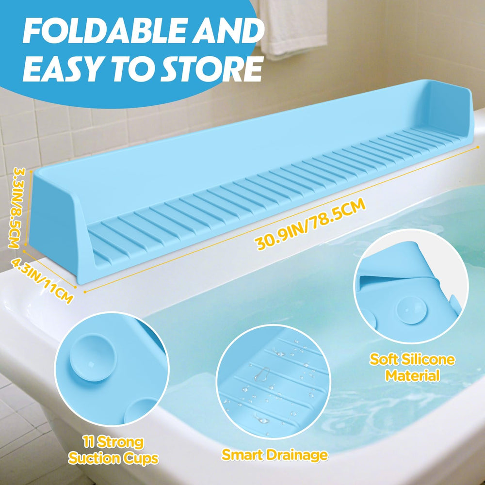 Ganaj bath play shelf tray adds extra space for toys during bath time