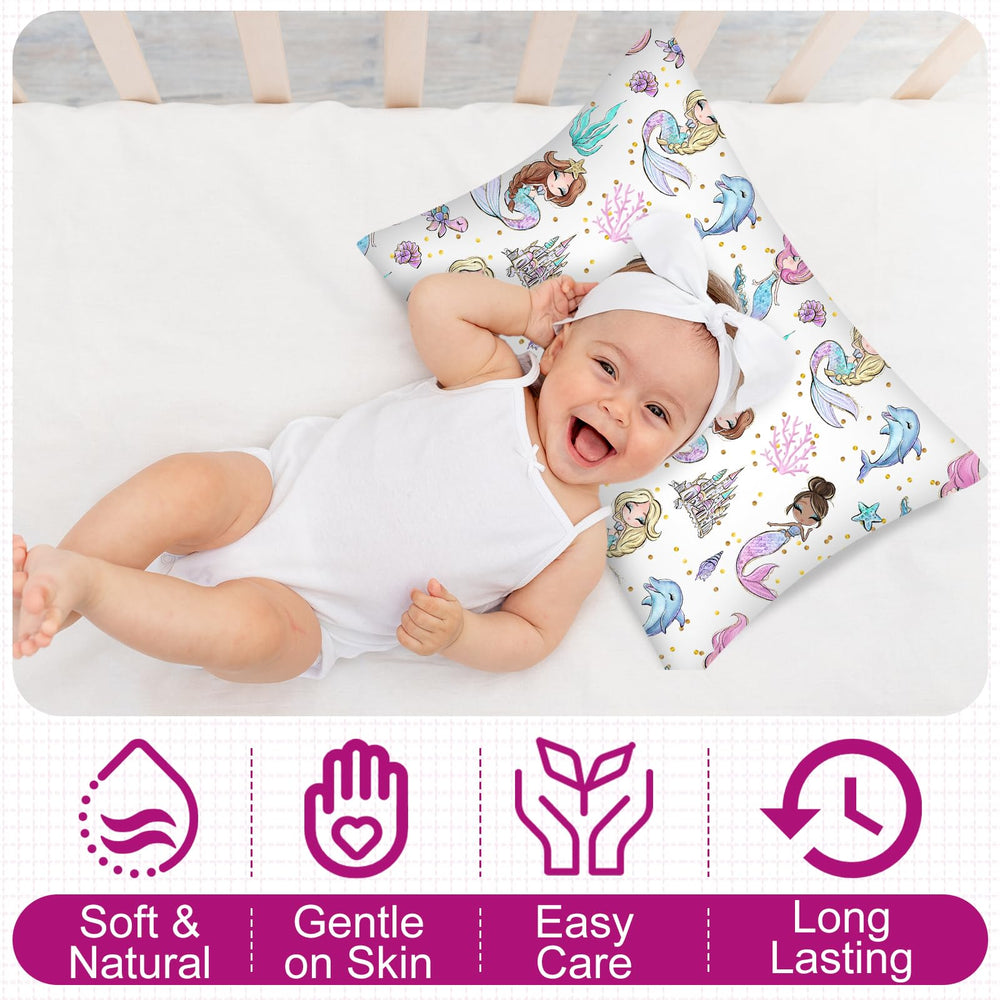Ganeen mermaid pillowcase designed for travel and easy packing