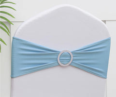 Gankar baby blue chair sash pack 50 for simple, neat decoration.