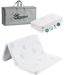 Ganondorf Pack N Play Mattress tri-fold design enables easy travel and storage.