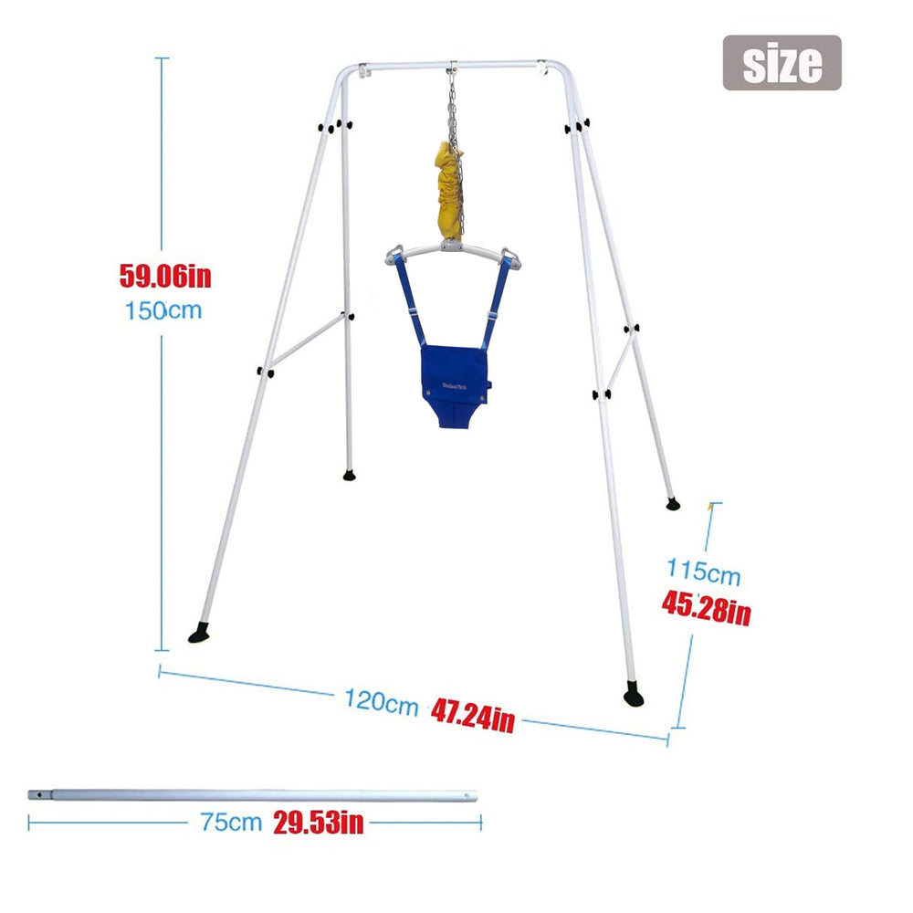 Gaorui blue baby jumper disassembles for storage when not in use