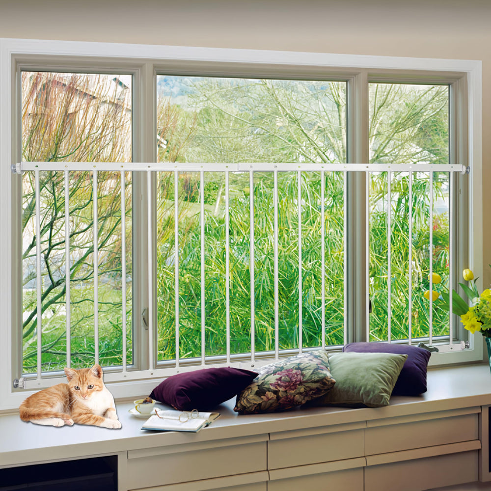 Gardenova inside-mount white guards installed for a clean, integrated look.