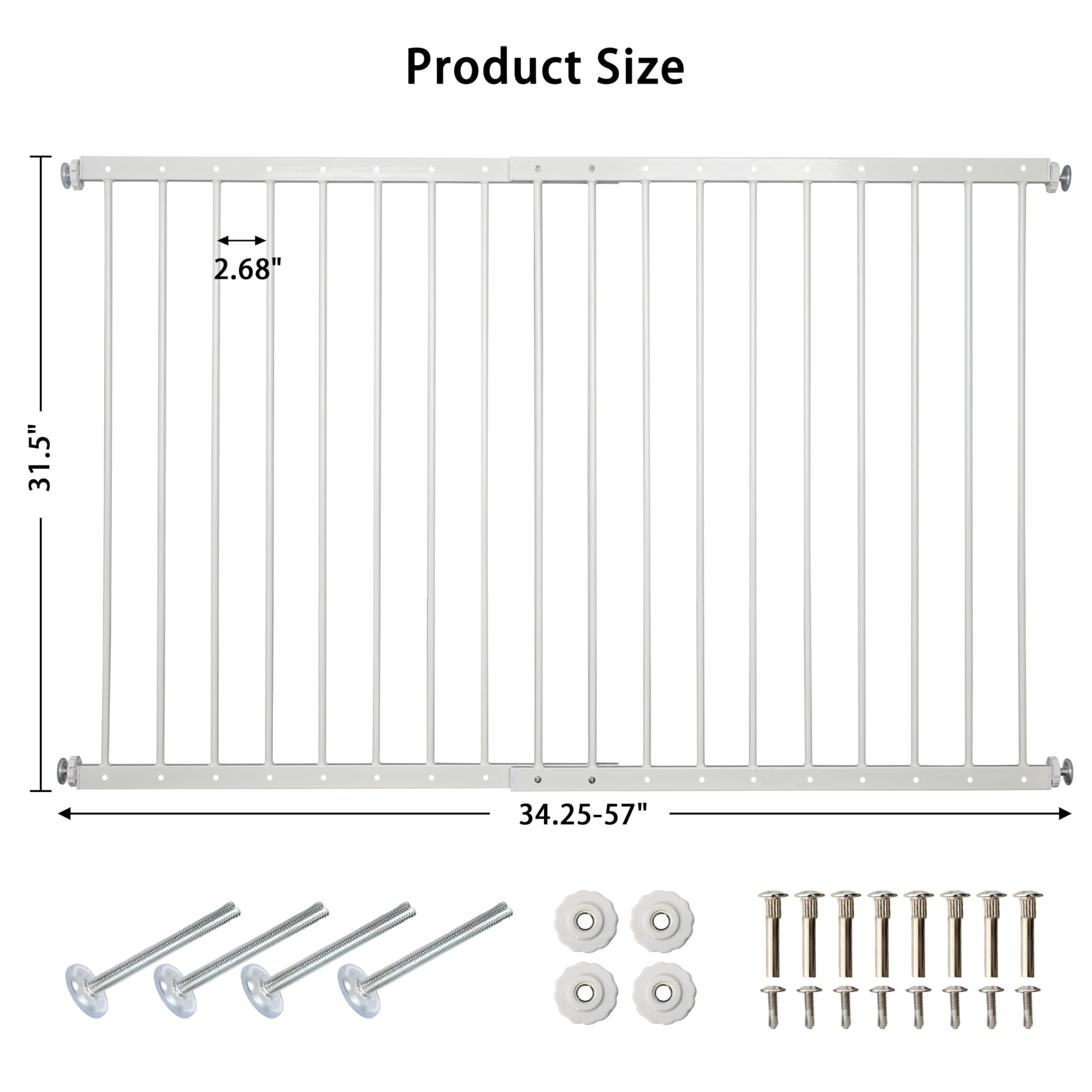 Gardenova guards show safe spacing with a 2.68-inch gap for protection.