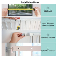 Gardenova window guards feature a solid, sturdy construction for durable protection.