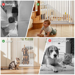 Gardner Pet stabilizing brackets stabilizing gate on uneven surfaces.