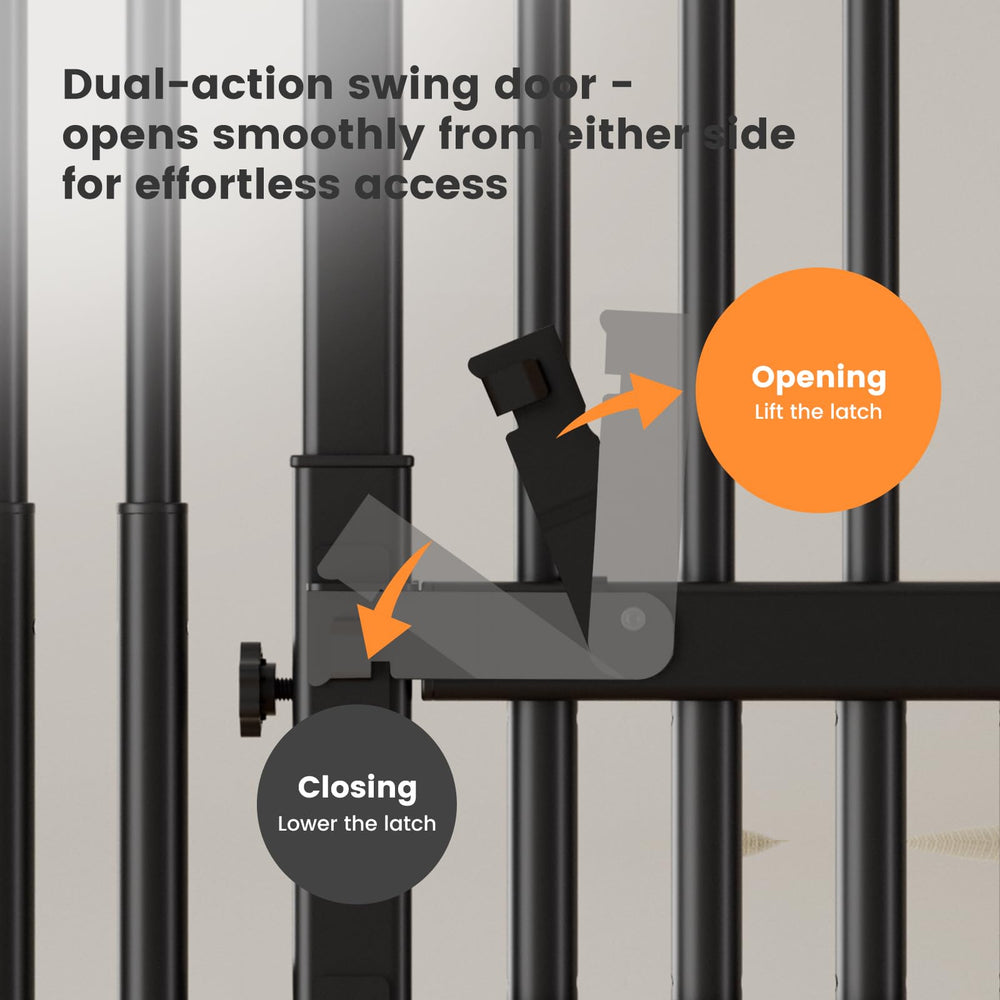 Gardner Pet thick-walled steel tubing provides durable daily use