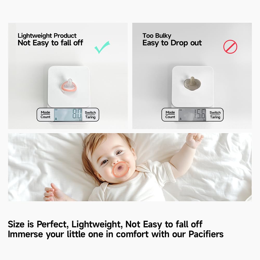 Garkoko pacifier-nipple-length-0-83-inch provides gentle fit for tiny mouths