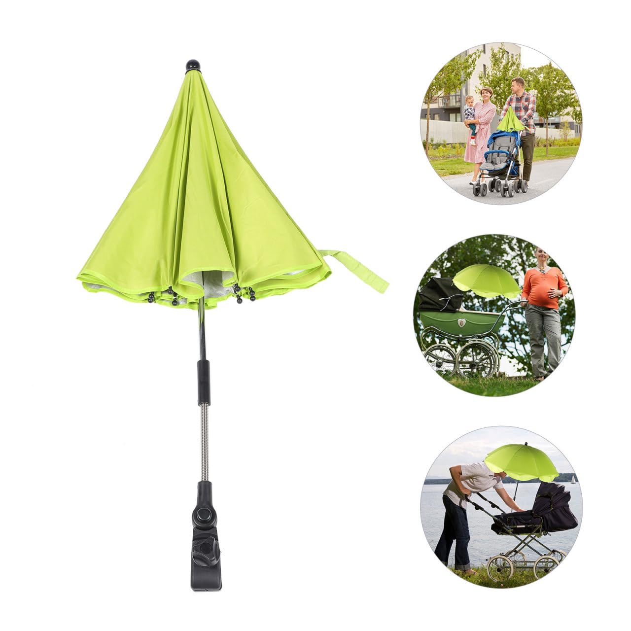 Garneck green-color-fabric-detail adds style while delivering practical shade.