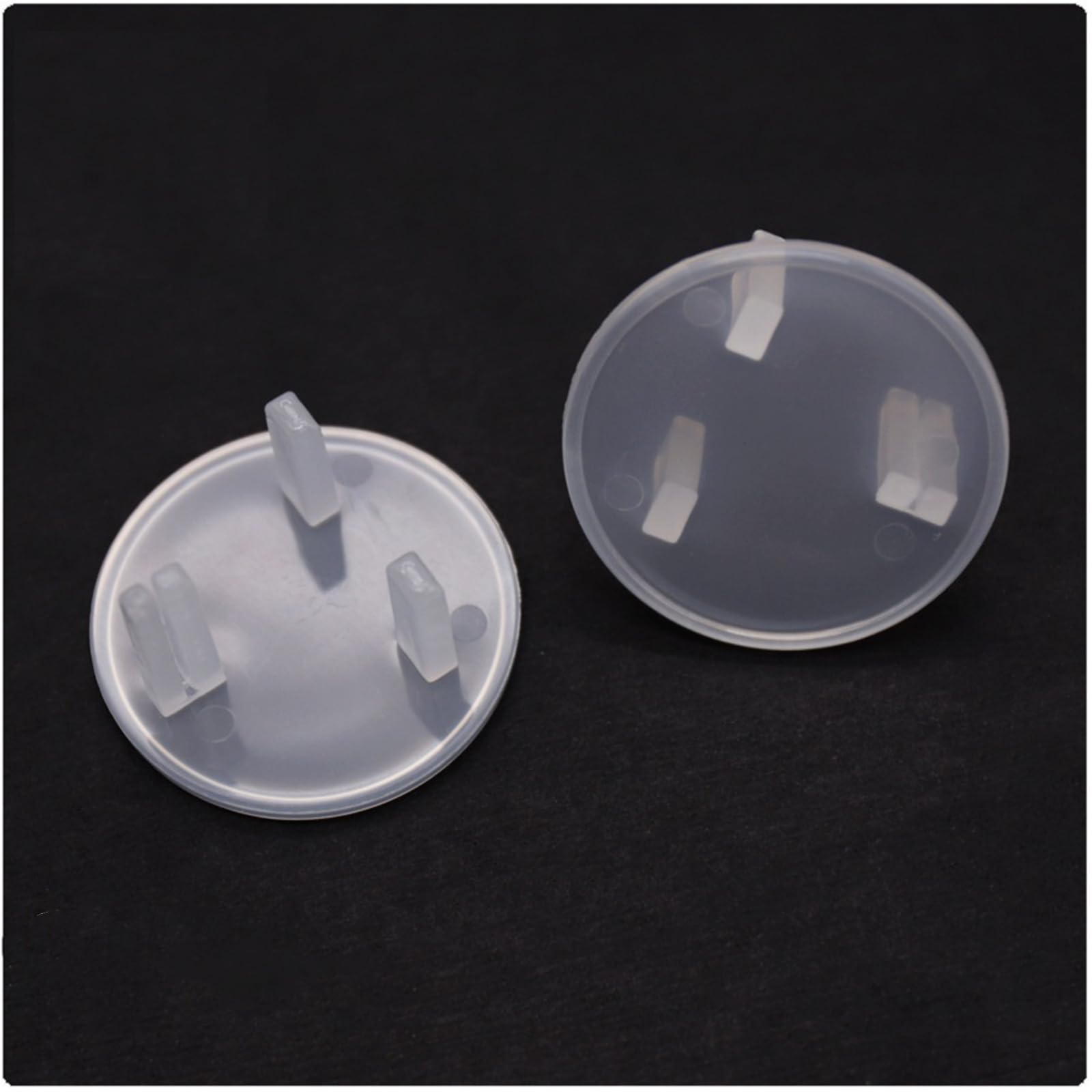 Garosa round white outlet cover in use, durable ABS for lasting protection.