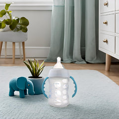 Garosa silicone sleeve with anti-drop design for safer feeding bottles