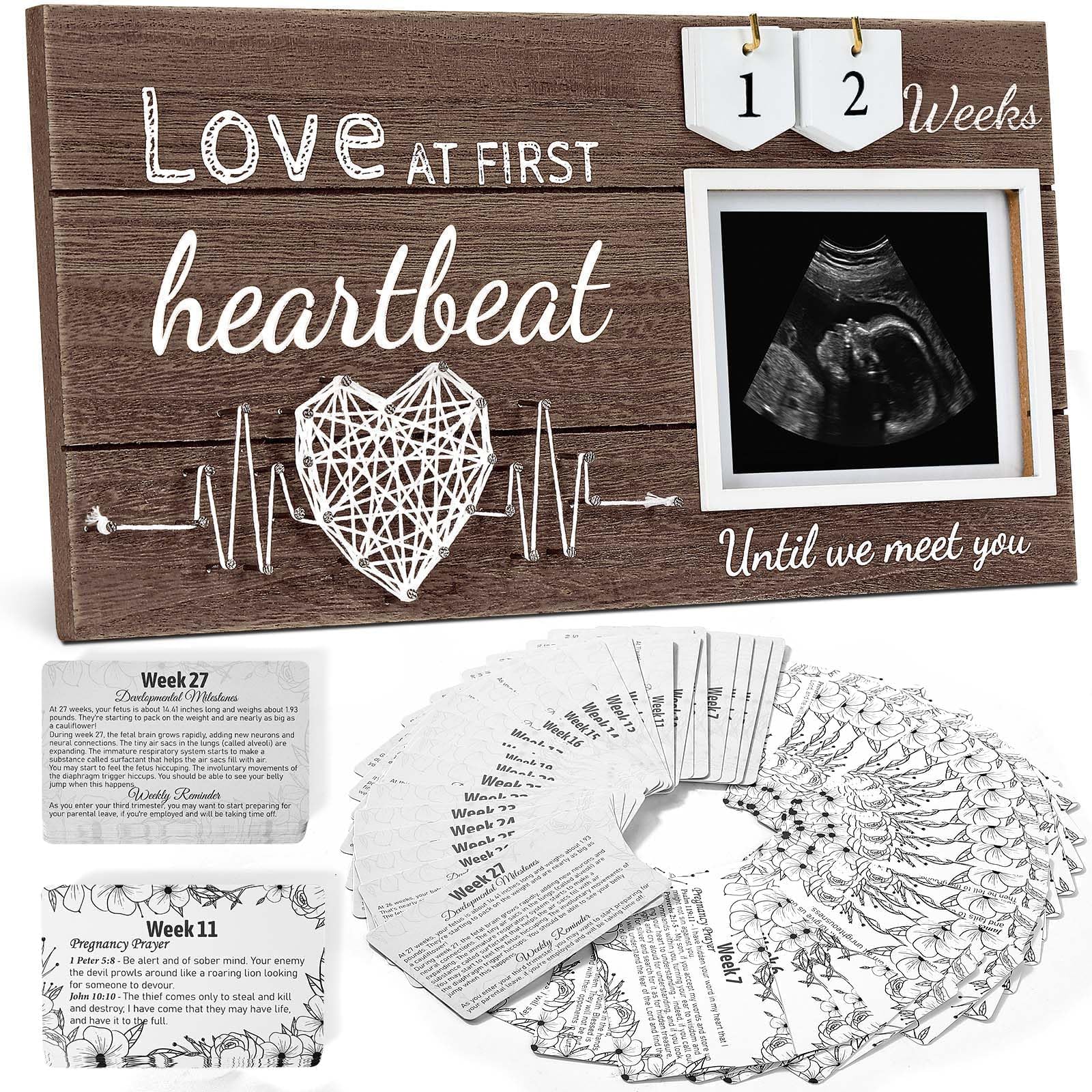 Garybank Love at First Sight ultrasound frame for weekly photos and keepsake.