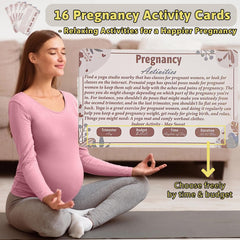 Garybank Pregnancy activities cards with daily ideas for indoor and outdoor bonding moments.