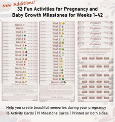 Garybank Week-by-Week milestone cards track baby's growth from 1 to 42 weeks.