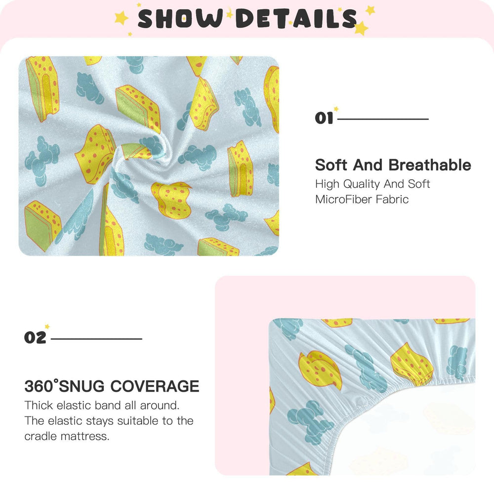 Gbjiemia crib-toddler sheets featuring stylish design for nursery