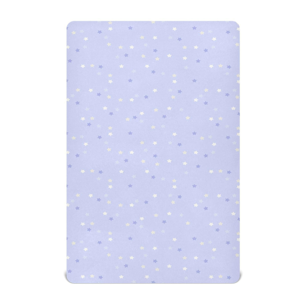 Gbjiemia cute purple star crib sheet with breathable fabric for comfy naps.