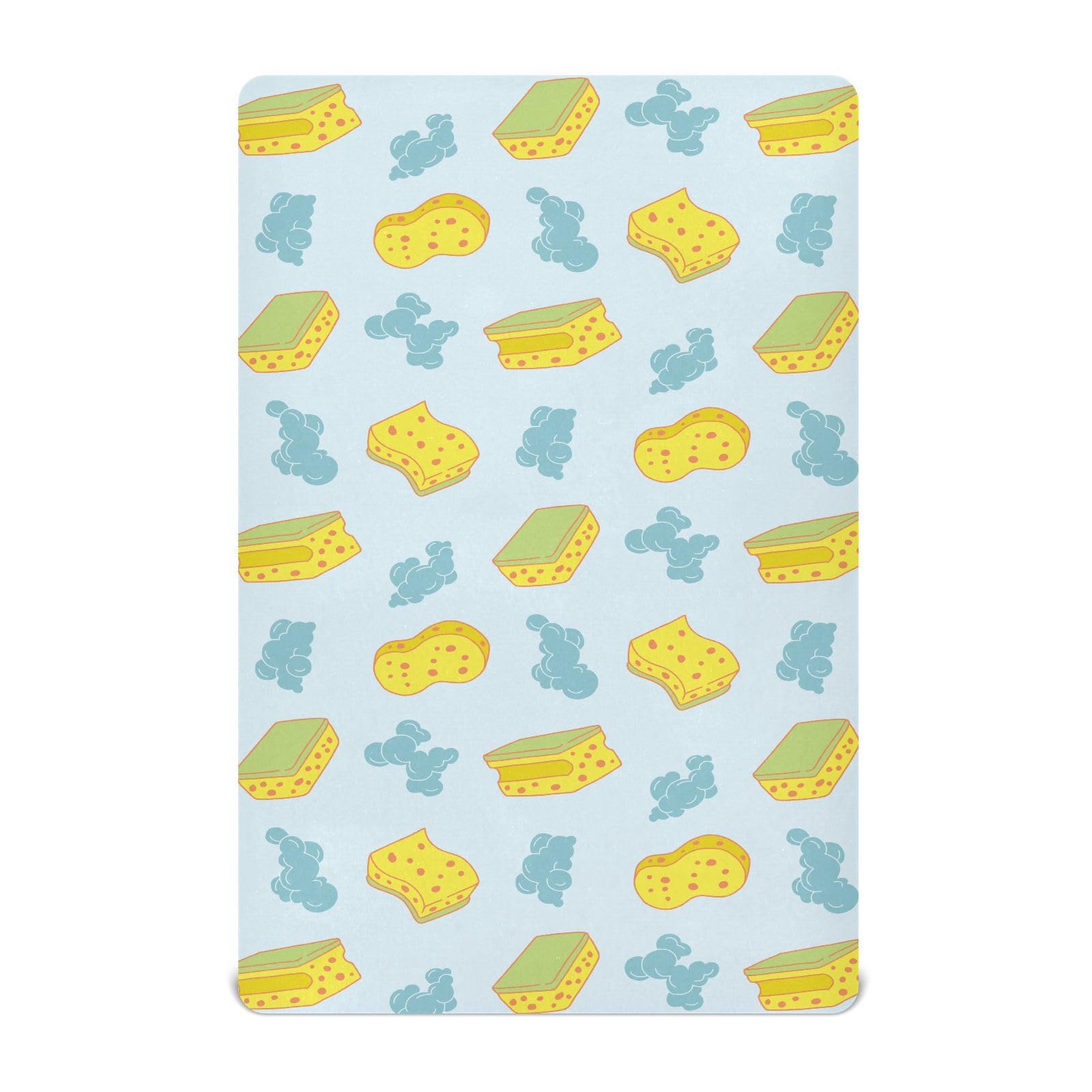 Gbjiemia sponge-foam-bubble crib sheet with soft touch for gentle sleep