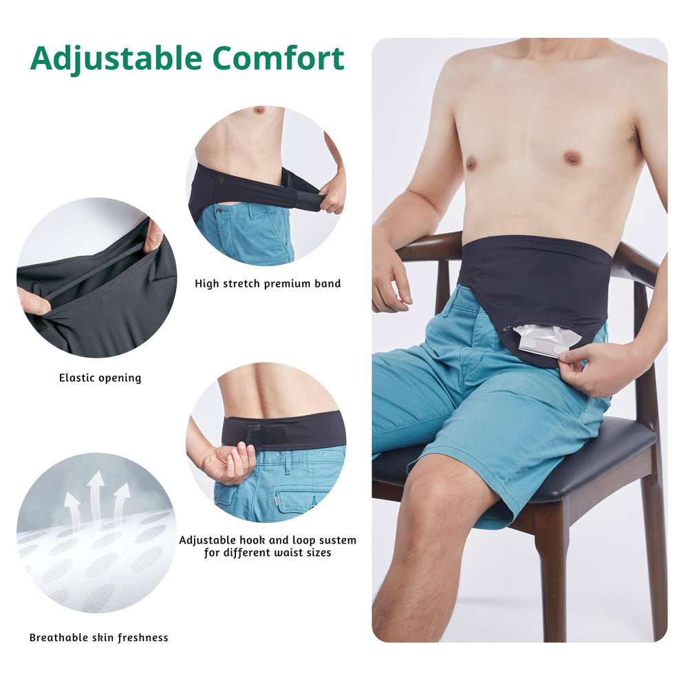 GBmates Ostomy Belt lightweight discreet design for daily wear.