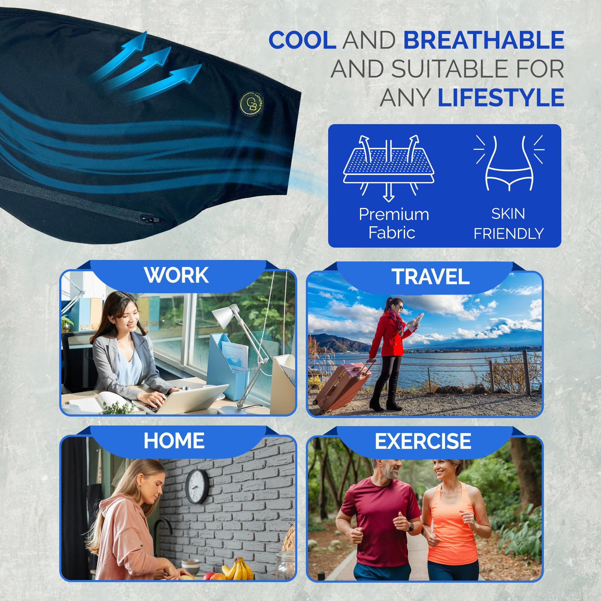 GBmates ostomy belt front-zip access simplifies emptying and adjustments.