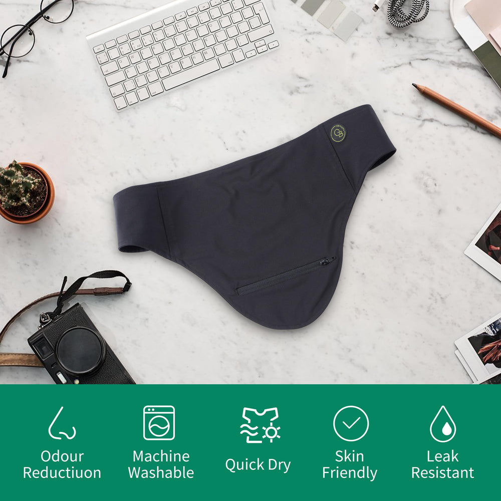 GBmates Ostomy Belt water-repellent surface reduces moisture and odors