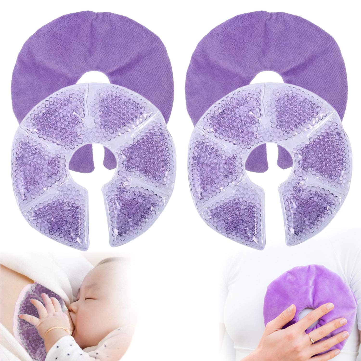 Gbrand Breast Therapy Pads pack for reusable comfort and convenience
