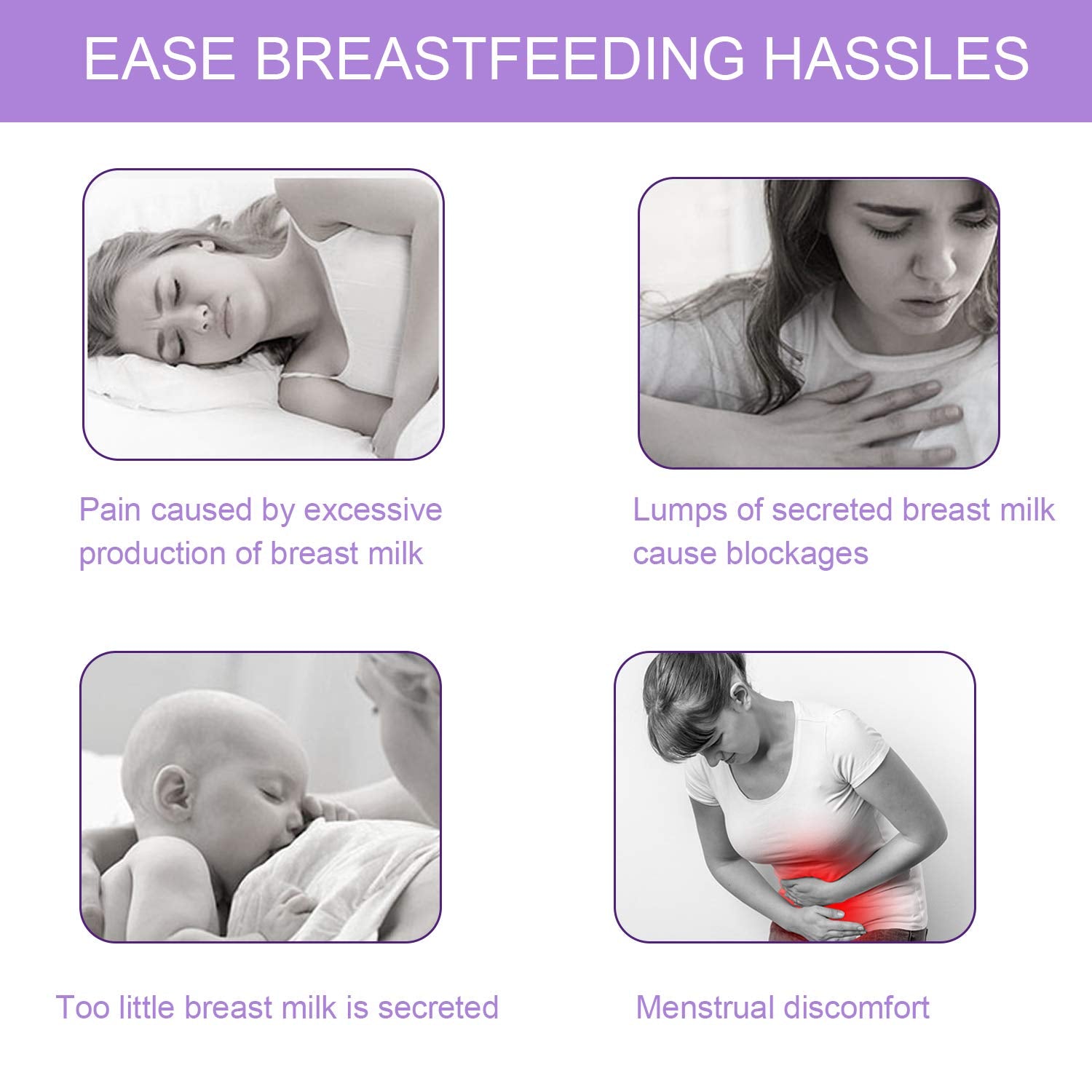 Gbrand multi-use breast pad for mastitis relief and swelling