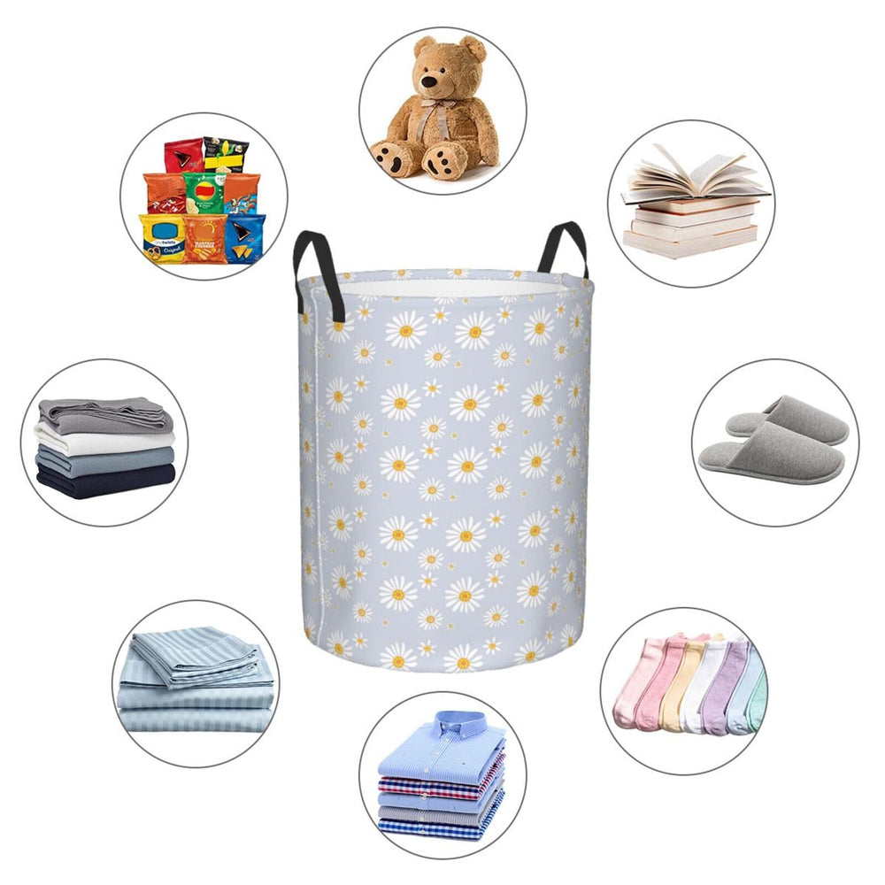 Gbuzozie round hamper with durable, water-resistant lining