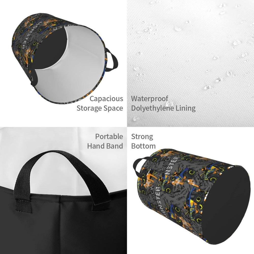 Gbuzozie Monster Trucks interior with waterproof lining for spill protection.