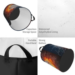 Gbuzozie oxford fabric laundry basket emphasizes light weight and durability.