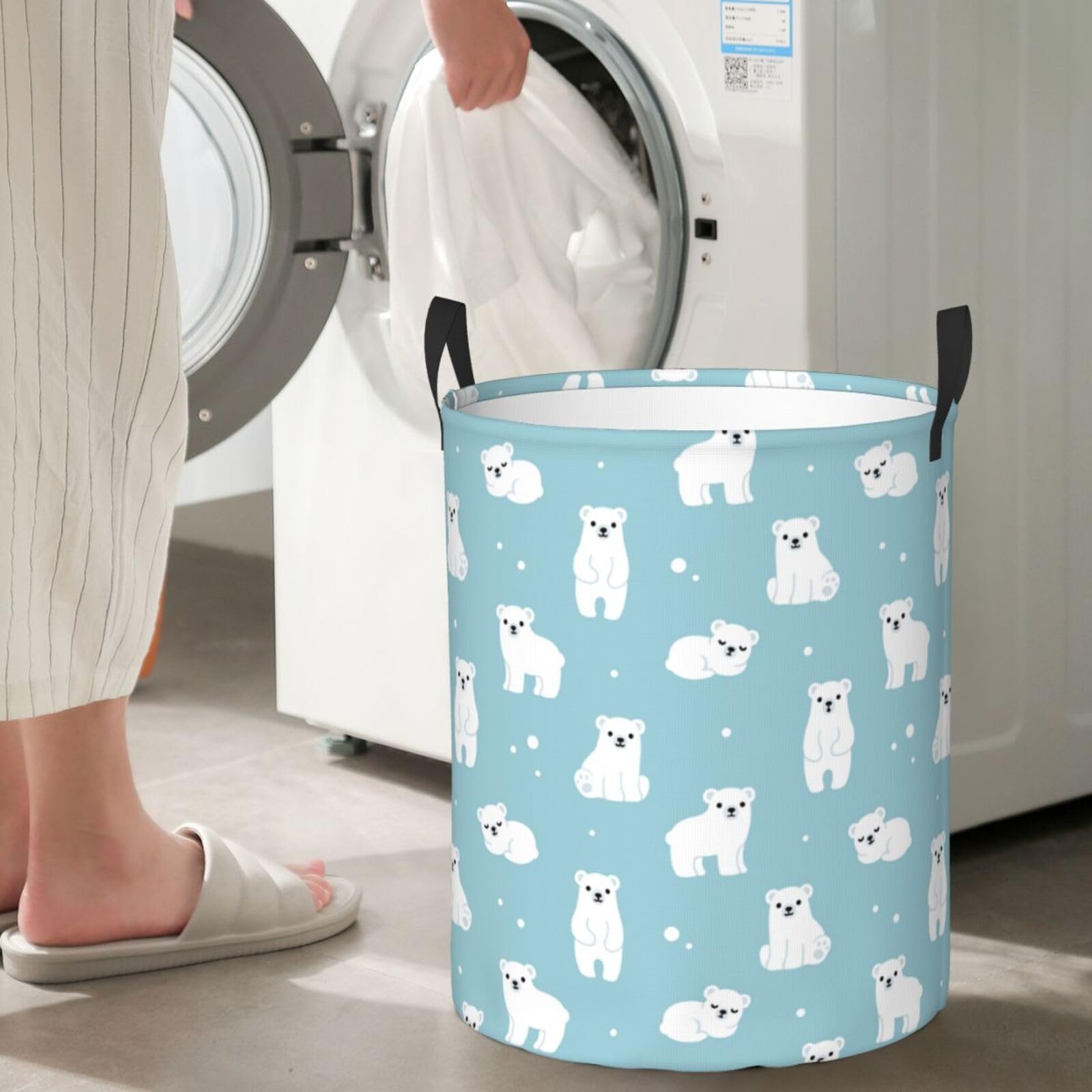 Gbuzozie round bin fits bathroom or entryway storage needs