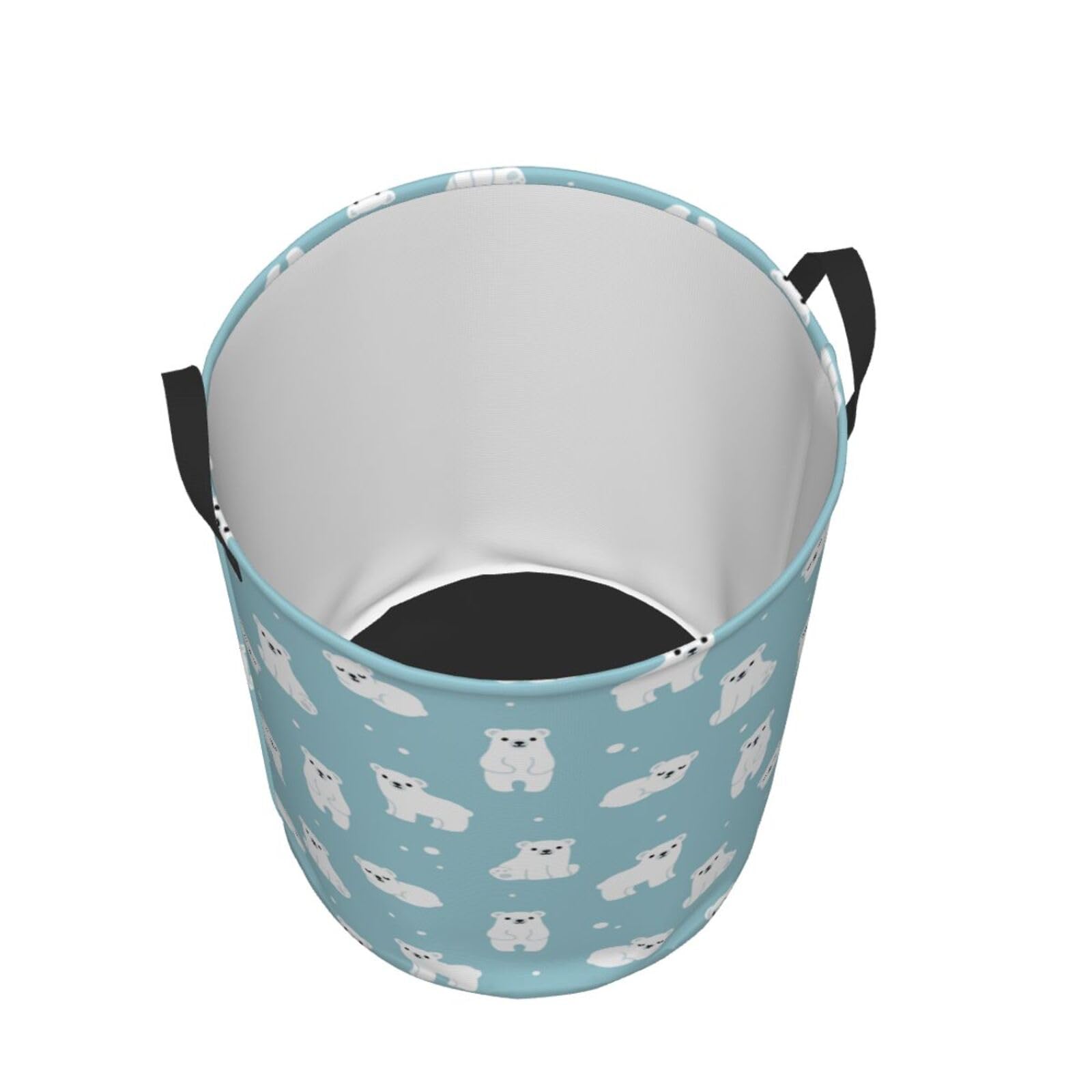 Gbuzozie polar bear hamper side handle for easy lifting