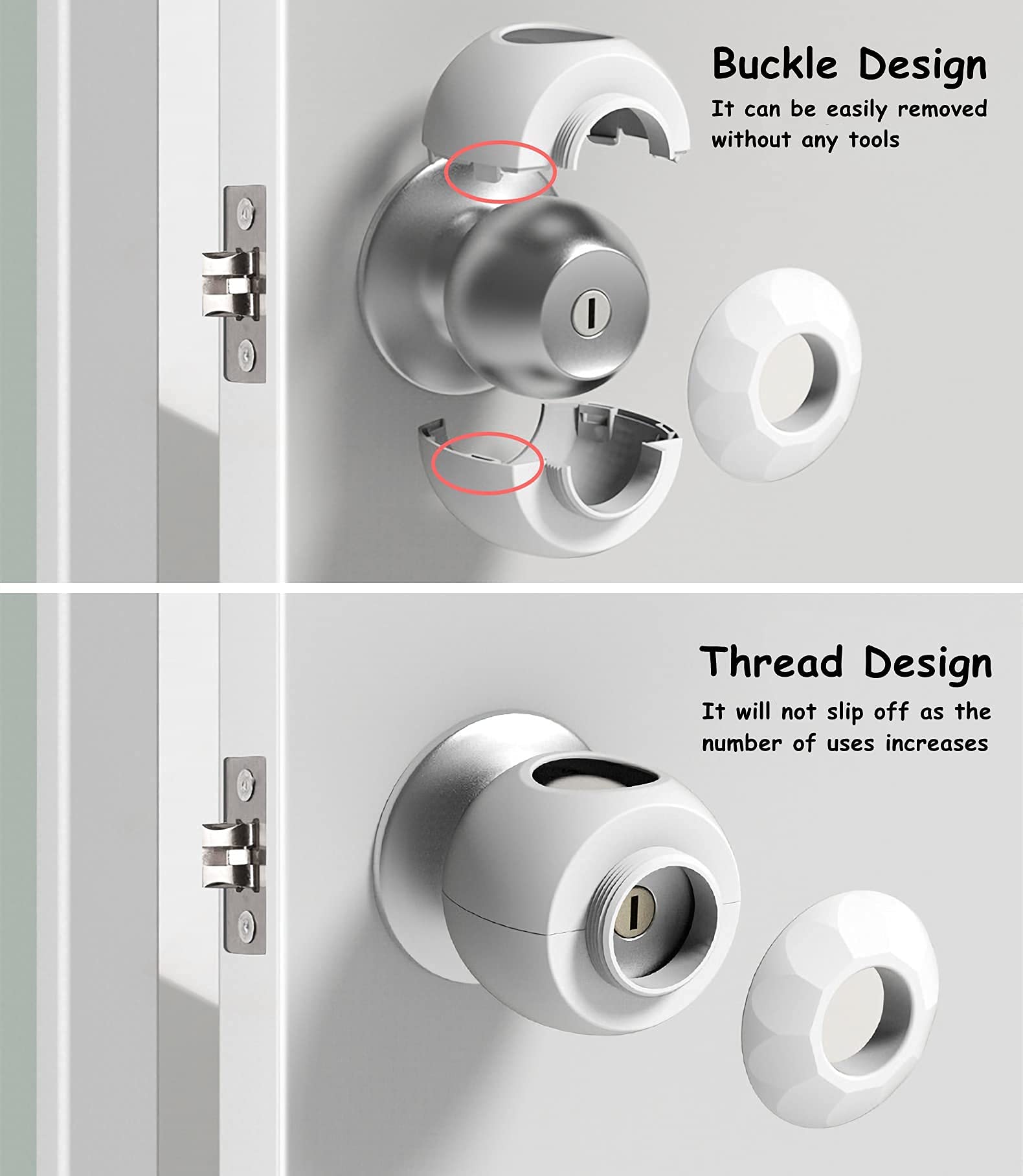 GCRQ BPA-free plastic construction offers durable protection for doors.