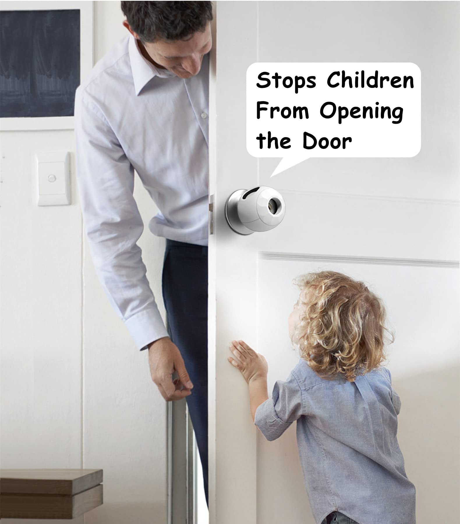 GCRQ Clear design blends with home decor while providing discreet safety.