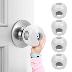 GCRQ Baby Safety Door Knob Covers with universal fit protect kids from restricted areas.