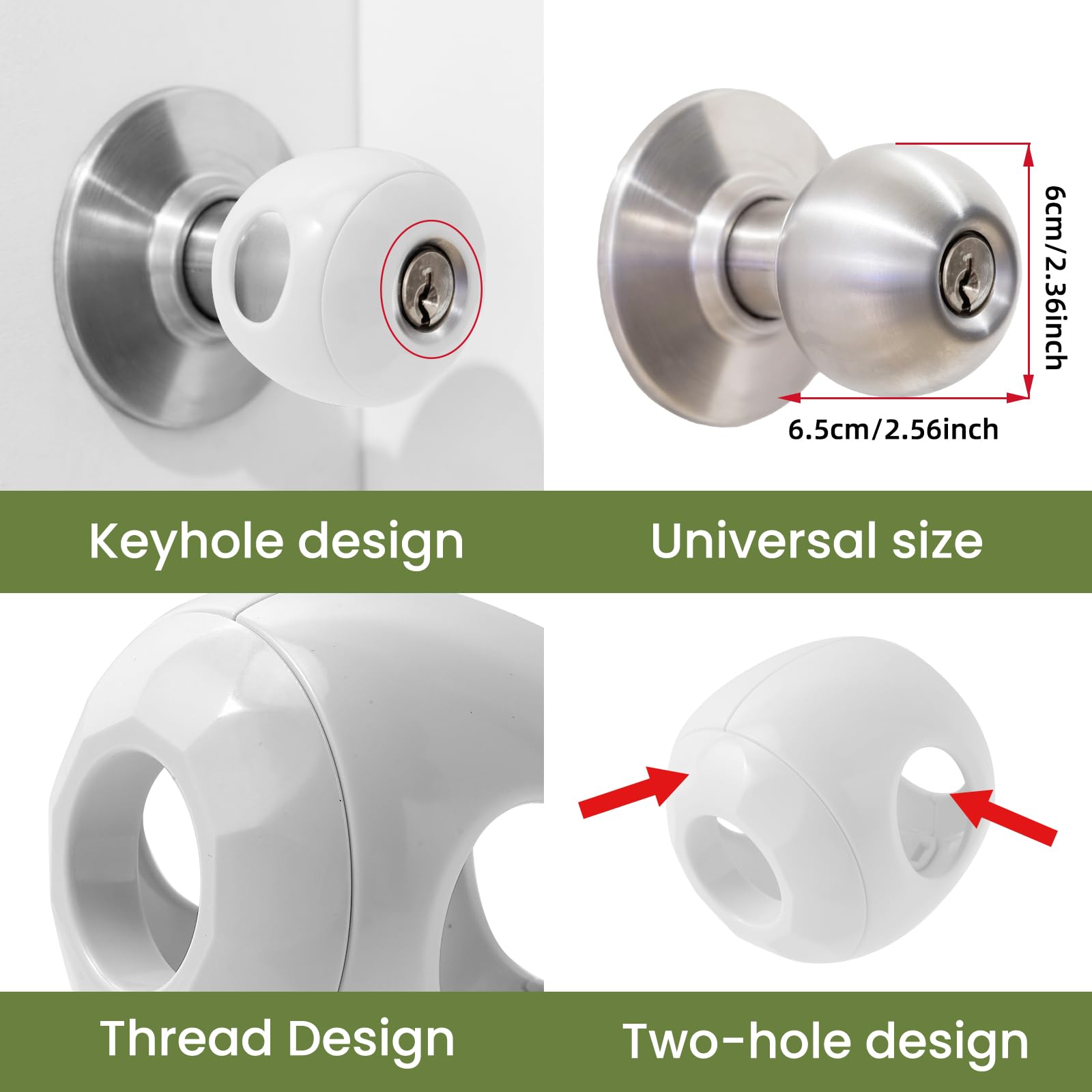 GCRQ discreet clear handle protector maintains home aesthetics while safeguarding children