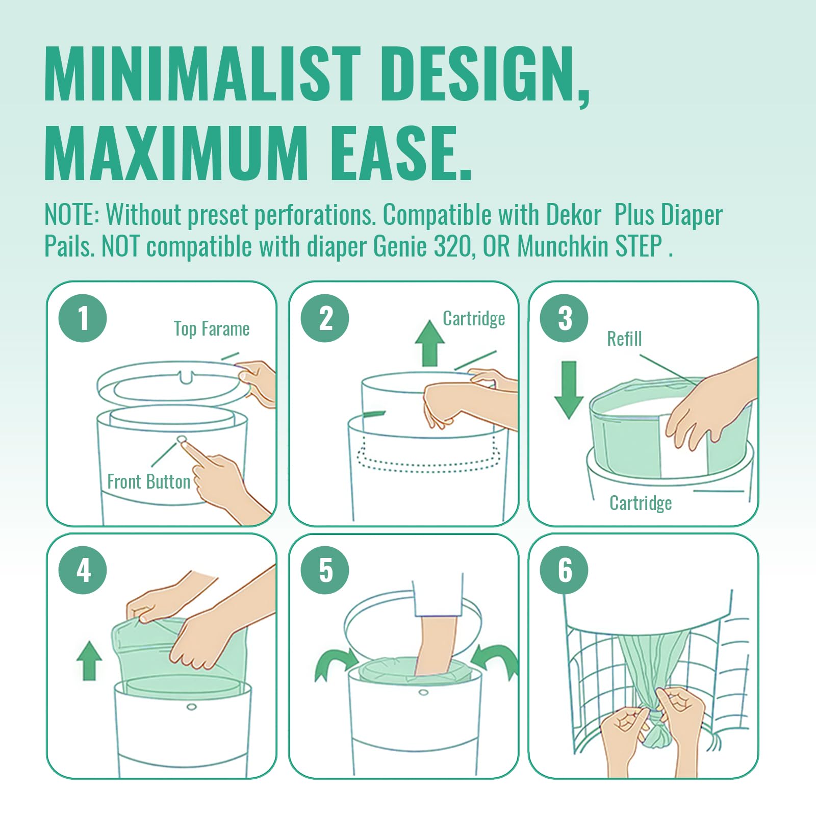 GDLVDI HOME easy-cut-tie refill speeds daily maintenance.