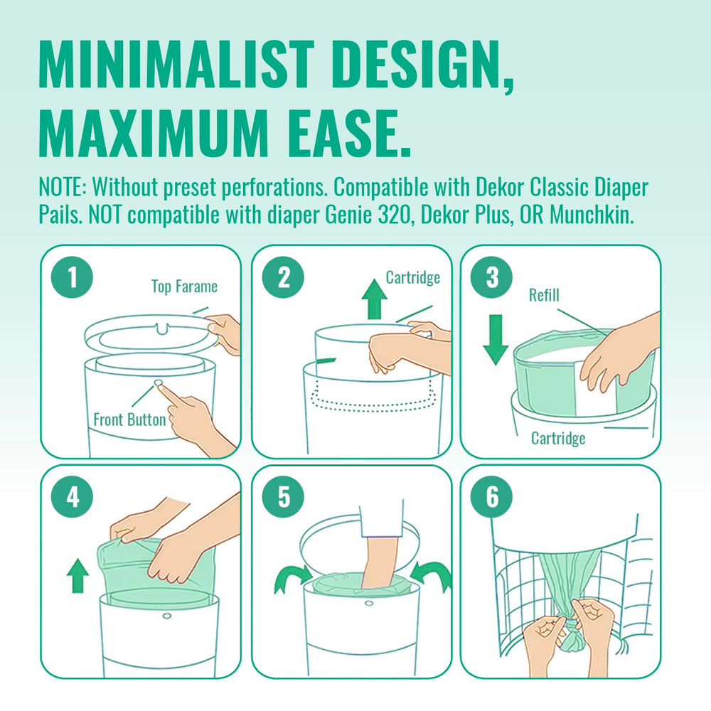 GDLVDI HOME leak-resistant film prevents spills during disposal.