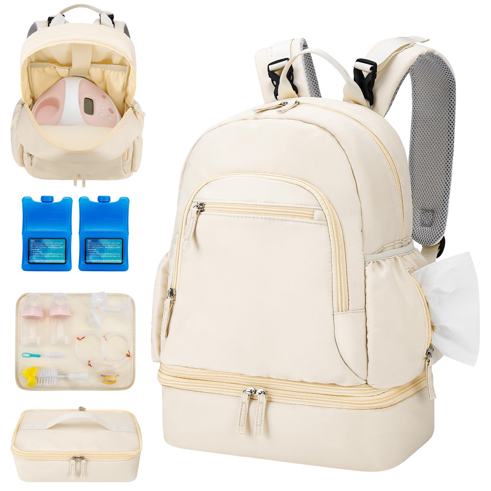 GDNasist backpack for Spectra S1/S2 with removable cooler keeps bottles cool on the go.