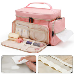 GDNasist bag side pockets designed for tissues and chargers.