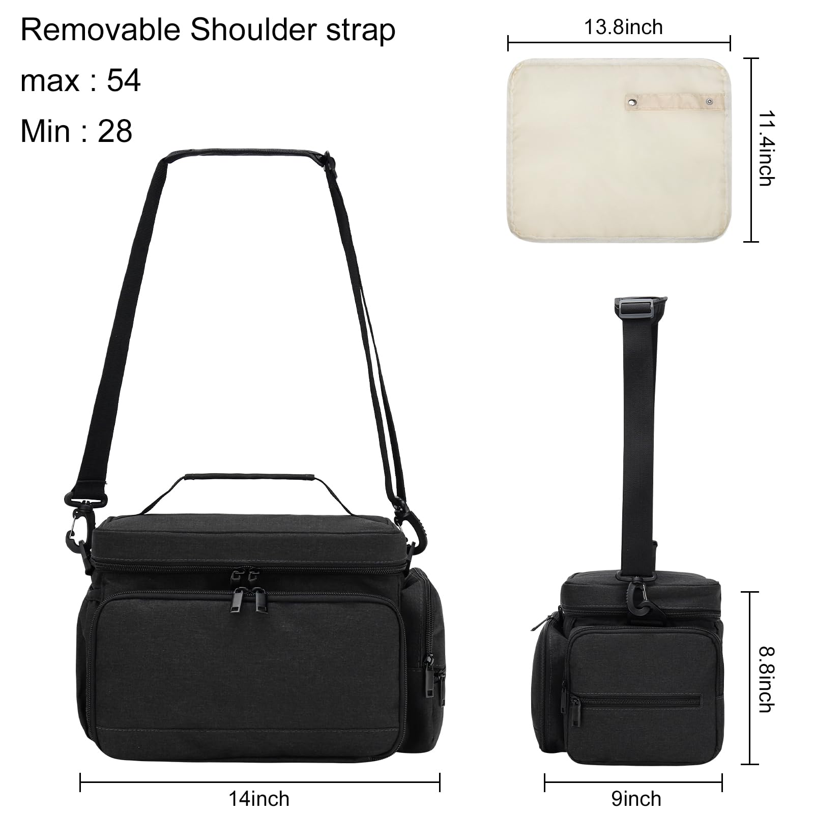 GDNasist side pockets keep tissues and chargers within quick reach