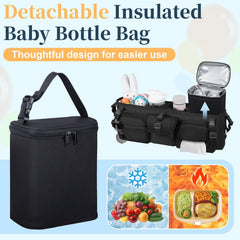 GDNasist foam-padded organizer prevents wobble during jogs.