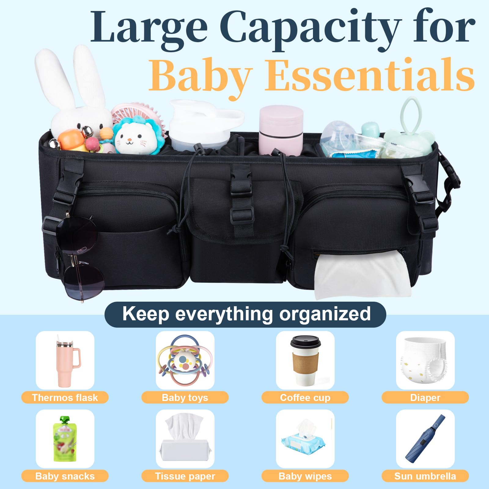 GDNasist organizer in use shows hands-free access and organization.