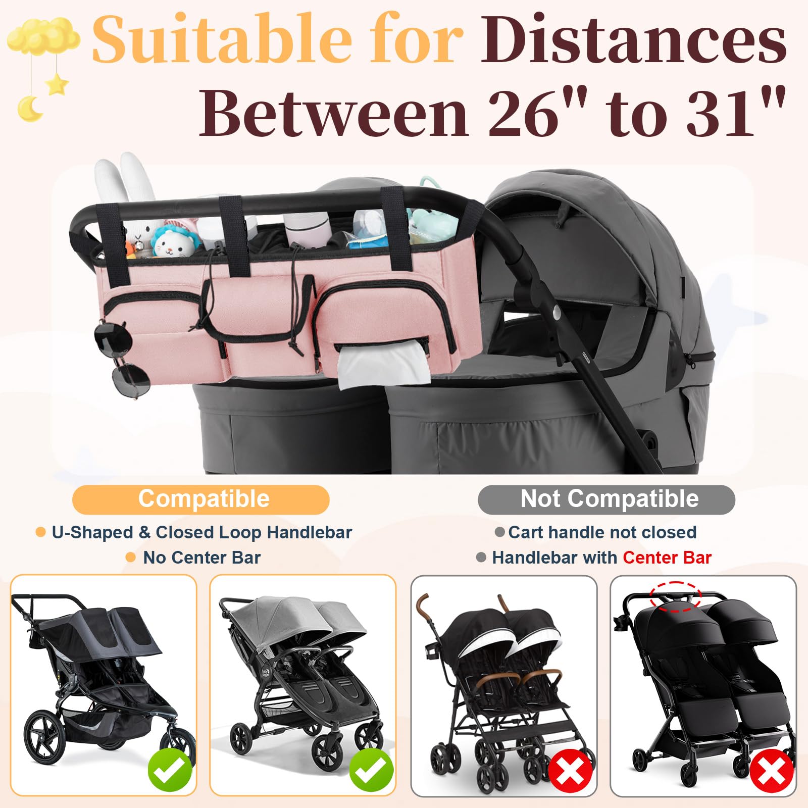 GDNasist stability design keeps the organizer steady during a jog.