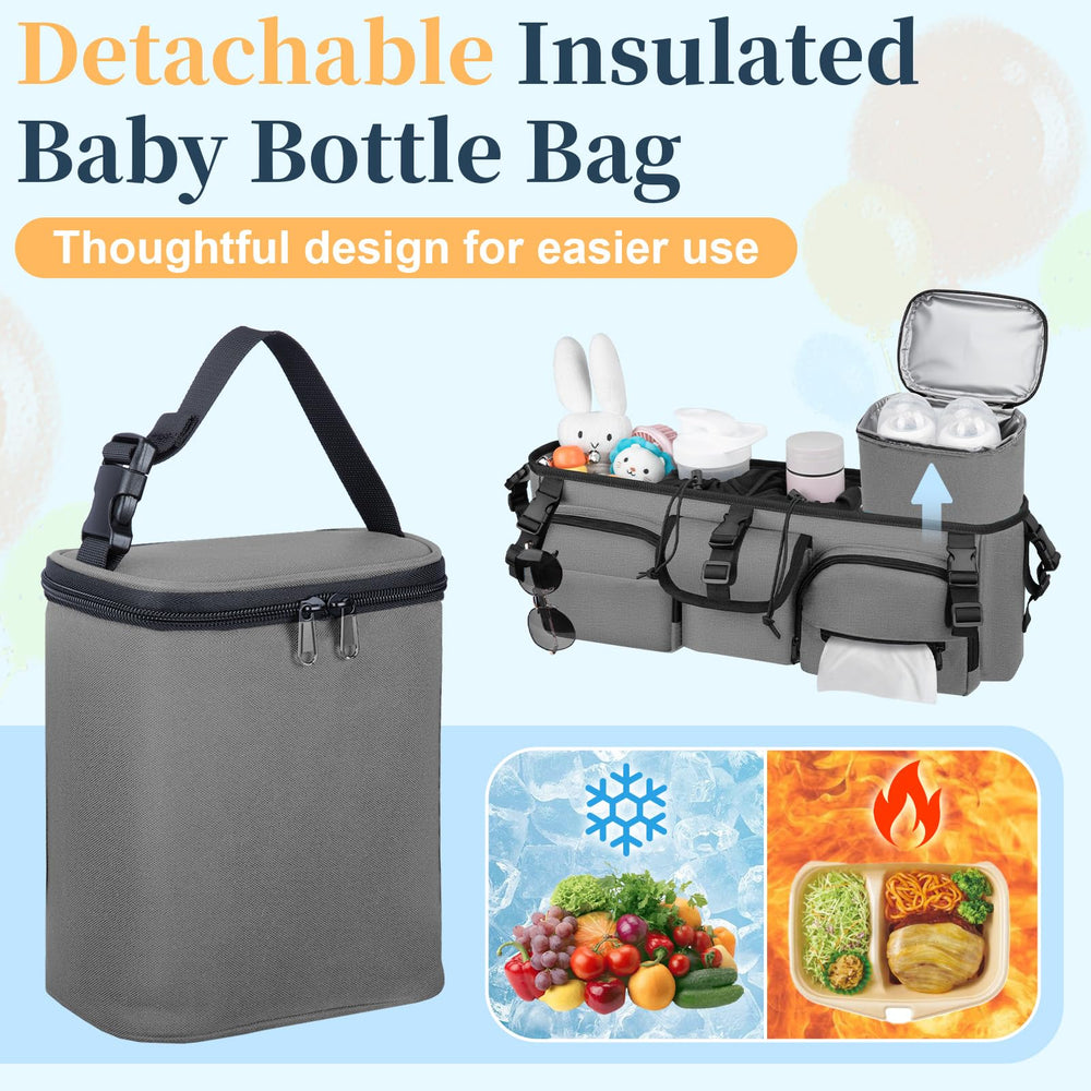 GDNasist removable insulated bottle bag keeps drinks at the right temperature.