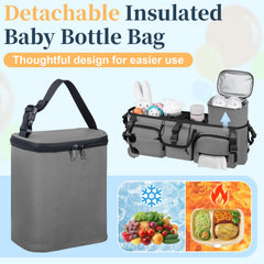 GDNasist removable insulated bottle bag keeps drinks at the right temperature.