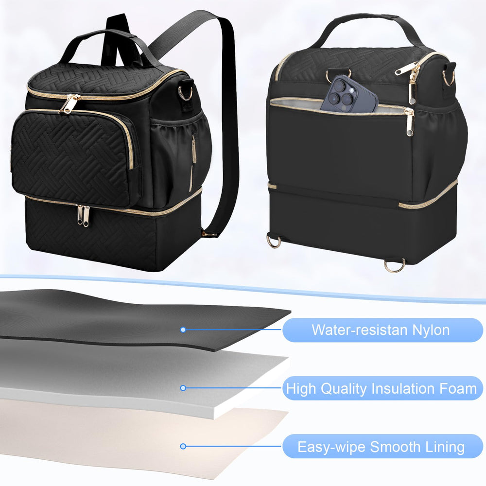 GDNasist removable crossbody strap offers versatile carrying options for errands.