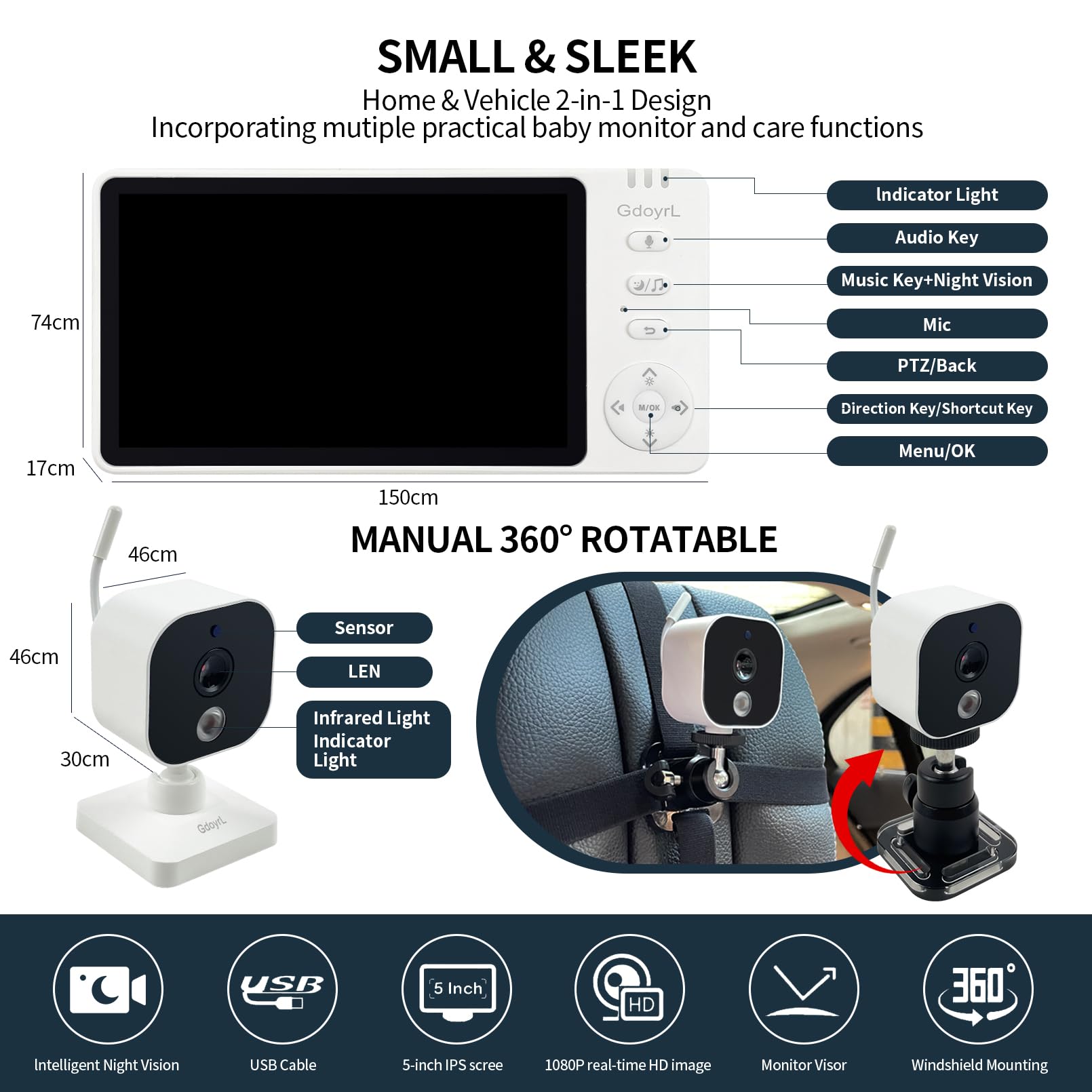 GdoyrL home and car monitor makes a thoughtful family gift.