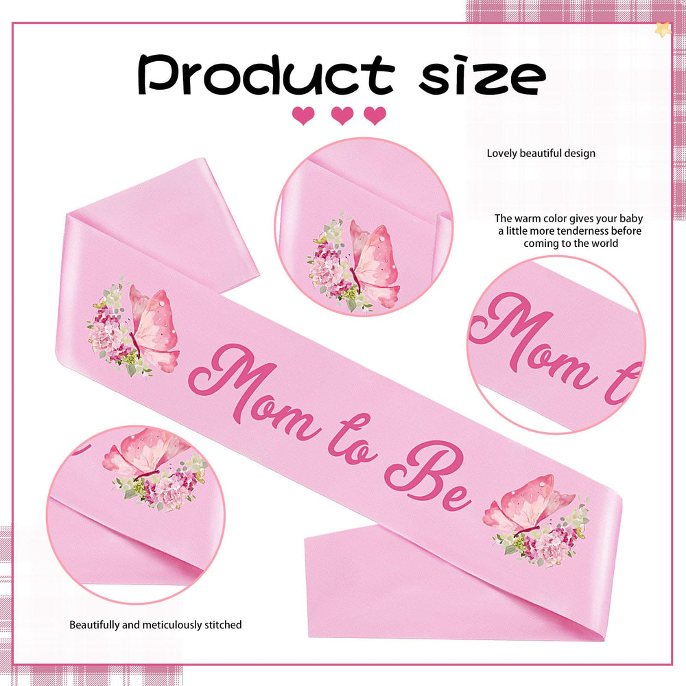 GDTO8820 pink flower crown headband adds vibrant charm to maternity photos.