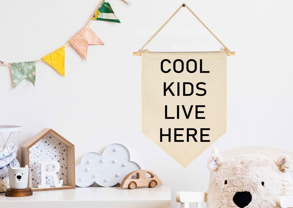GEANHIL cotton canvas banner close-up shows durable, lightweight material.