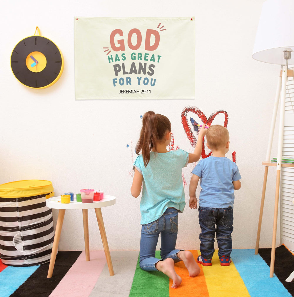 GEANHIL front door flag decor featuring scripture welcomes guests gracefully.