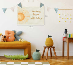 GEANHIL rectangular canvas banner adds wall decor to nursery, bedroom, or playroom